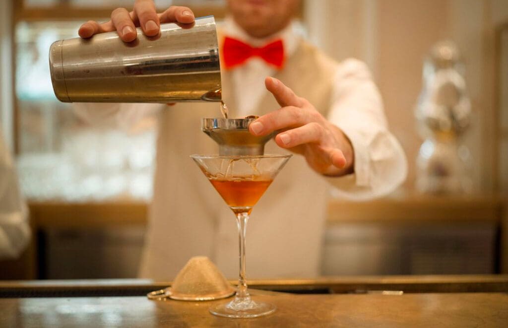 Bartender with Premium Cocktail