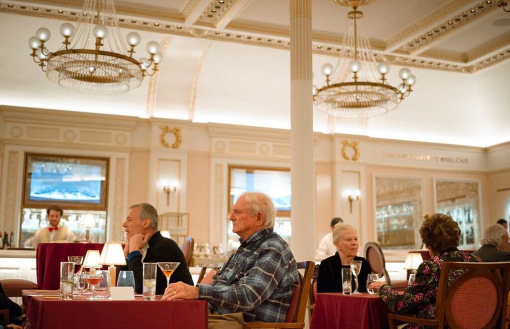 Group of Diners at Weill Cafe